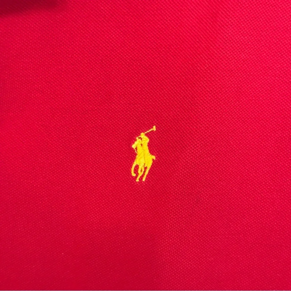 Polo Ralph Lauren Men’s Red Cotton Short Sleeve Polo Shirt Size L